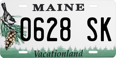 ME license plate 0628SK