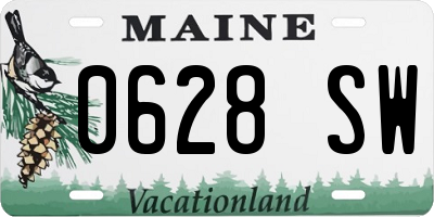 ME license plate 0628SW