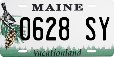 ME license plate 0628SY