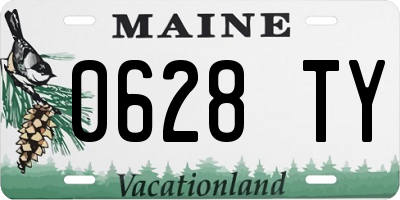 ME license plate 0628TY