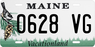 ME license plate 0628VG