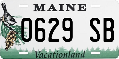 ME license plate 0629SB