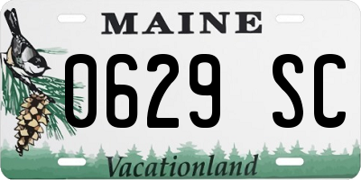ME license plate 0629SC