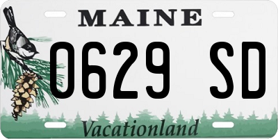ME license plate 0629SD