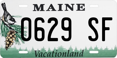 ME license plate 0629SF