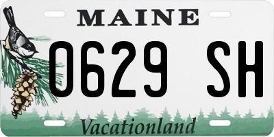 ME license plate 0629SH