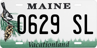 ME license plate 0629SL