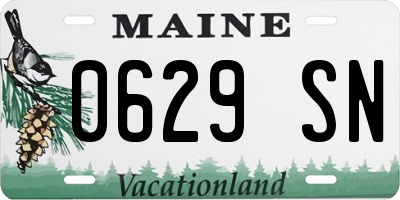 ME license plate 0629SN