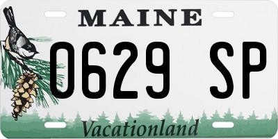ME license plate 0629SP