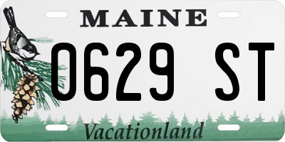 ME license plate 0629ST