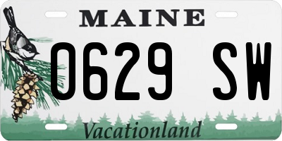 ME license plate 0629SW