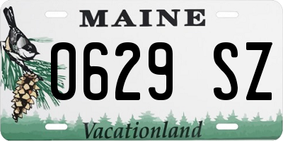 ME license plate 0629SZ