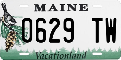 ME license plate 0629TW