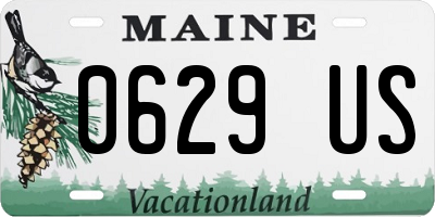 ME license plate 0629US