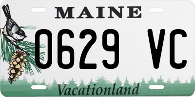 ME license plate 0629VC