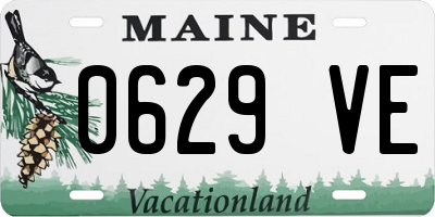 ME license plate 0629VE