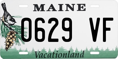 ME license plate 0629VF