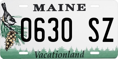 ME license plate 0630SZ