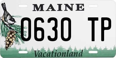 ME license plate 0630TP