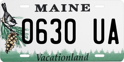 ME license plate 0630UA