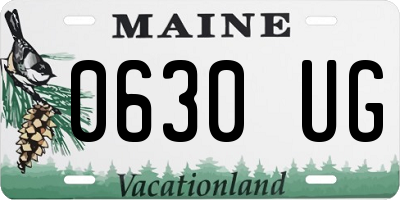 ME license plate 0630UG
