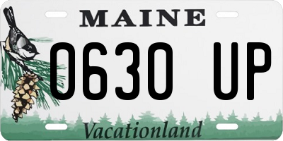 ME license plate 0630UP