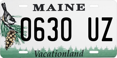 ME license plate 0630UZ