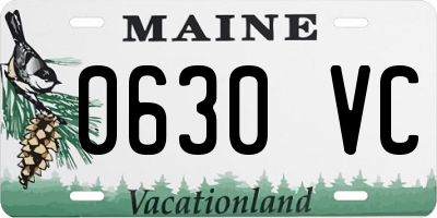 ME license plate 0630VC