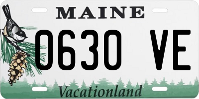 ME license plate 0630VE