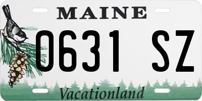 ME license plate 0631SZ