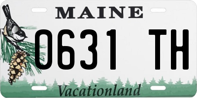 ME license plate 0631TH