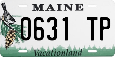 ME license plate 0631TP