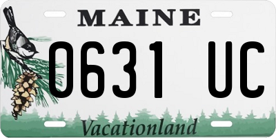 ME license plate 0631UC