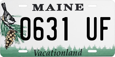 ME license plate 0631UF