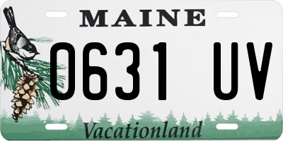 ME license plate 0631UV
