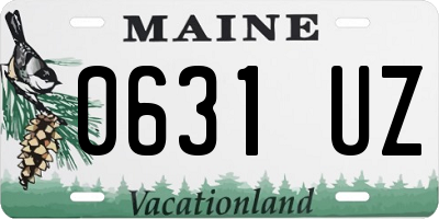 ME license plate 0631UZ