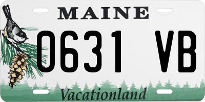 ME license plate 0631VB
