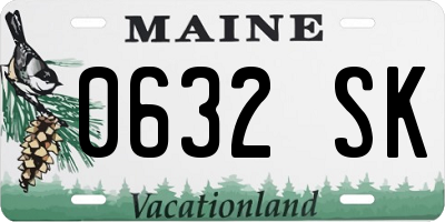 ME license plate 0632SK