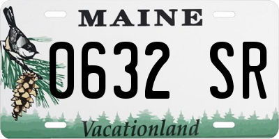 ME license plate 0632SR