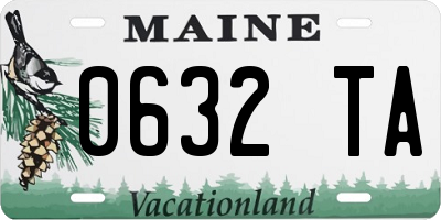 ME license plate 0632TA