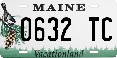 ME license plate 0632TC