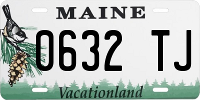 ME license plate 0632TJ