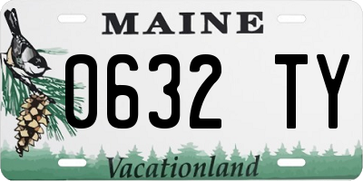 ME license plate 0632TY