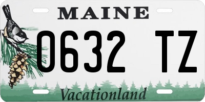 ME license plate 0632TZ