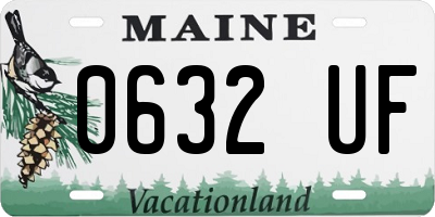 ME license plate 0632UF