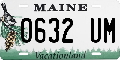 ME license plate 0632UM