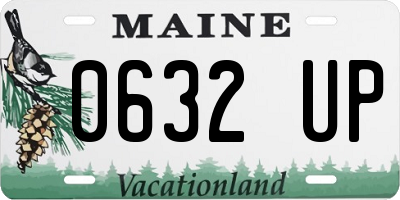 ME license plate 0632UP