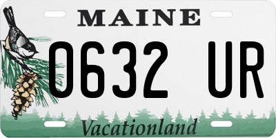 ME license plate 0632UR