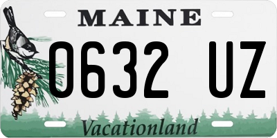 ME license plate 0632UZ