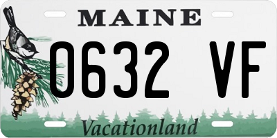 ME license plate 0632VF